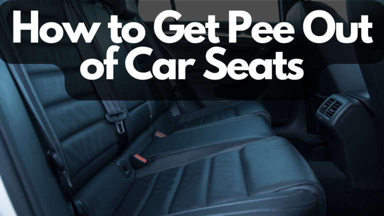 how to get pee out of car seats